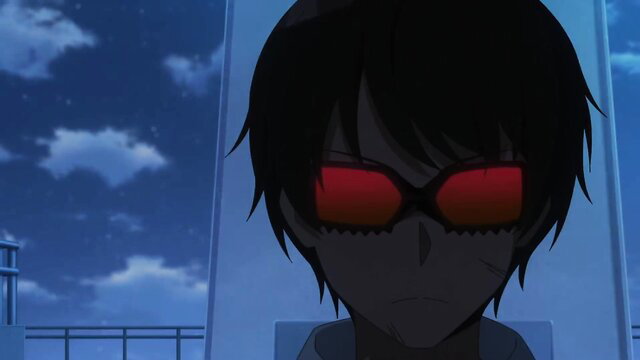Nukitashi hentai guy with red shades smirks mysteriously outdoors