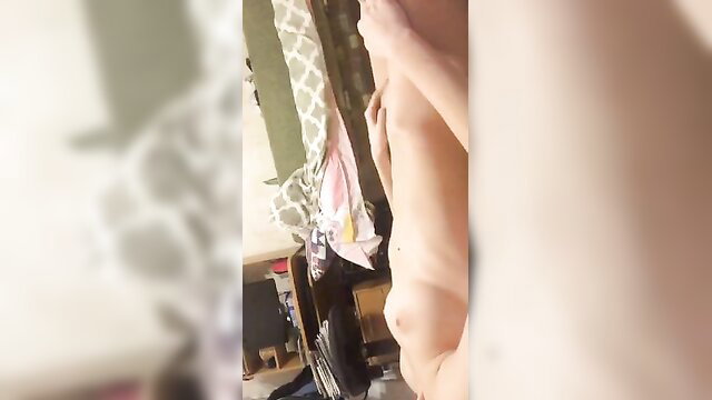 Naughty teenie fingers pussy on Periscope live stream