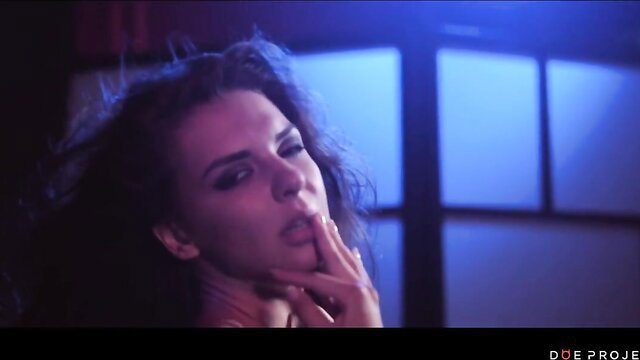 Alina Henessy seductive closeup in wild fetish play