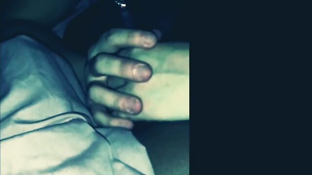 ToxicLibra's pale hand gripping cock closeup in amateur blowjob thumbnail