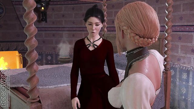 Nosferatu vampire seduces busty blonde Katya in gothic bedroom