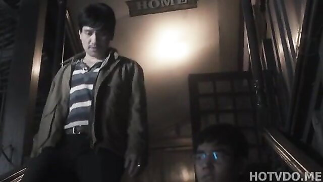 Paalam Salamat Vivamax: Pinoy men in tense stairwell stare-down, adult thriller vibe