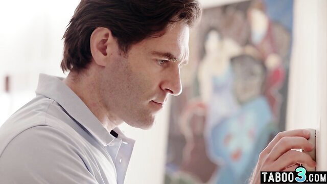 Bella Rolland as horny housewife seduced by AC repairman