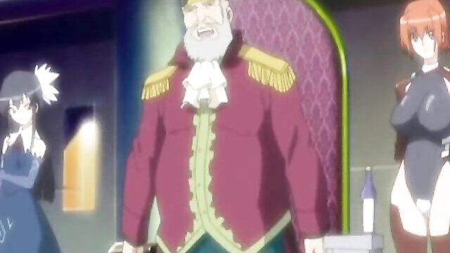 Huge tits redhead hentai girl with maids by bearded admiral monster tease