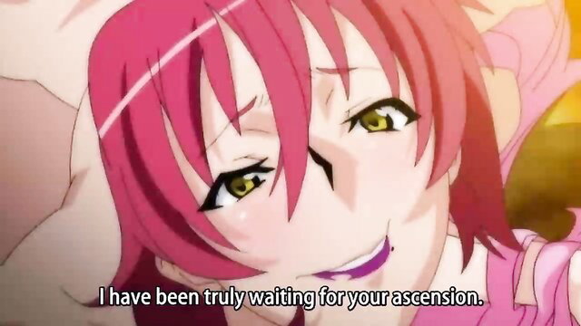 Pink-haired anime girl with yellow eyes smirks excitedly from KYUUKUKI 2 JAV thumbnail