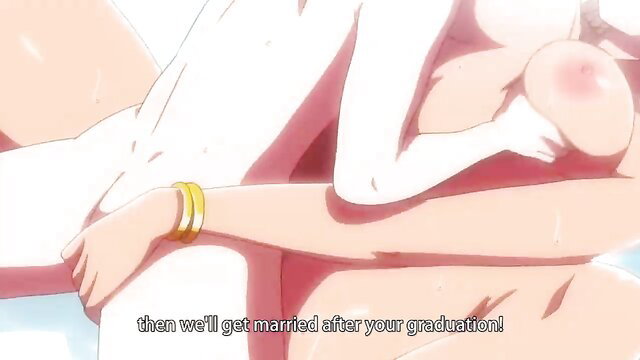 Anime hentai big tits sister squeezing breasts proposing marriage post-graduation