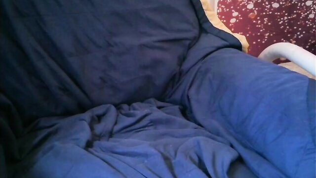 Blurry amateur gay homemade video thumbnail of nude men on bed fucking