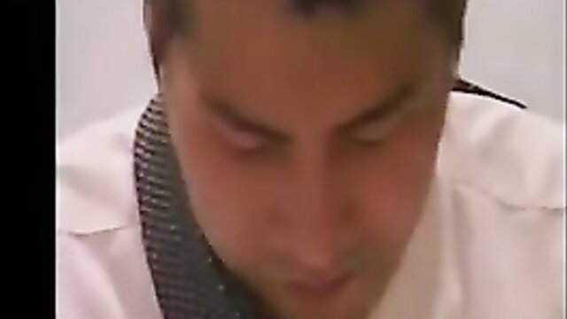 Closeup of hot Japanese guy in white shirt, intense scat fetish thumbnail