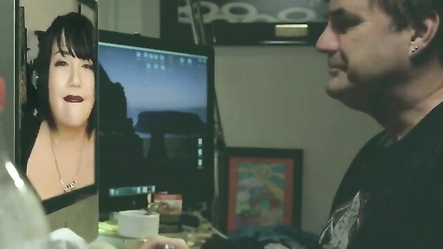 Misty Meyers busty on webcam in Toxic Alien Zombie Babes nude celeb video