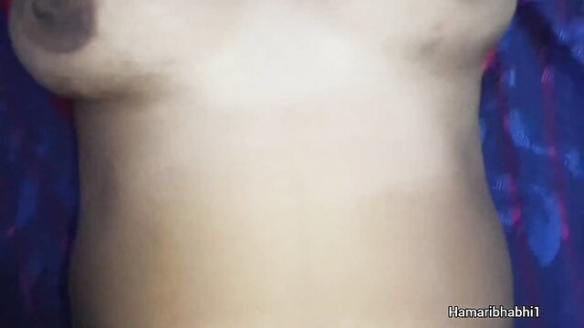 Desi Bhabhi Devi topless closeup, huge tits exposed in steamy hookup