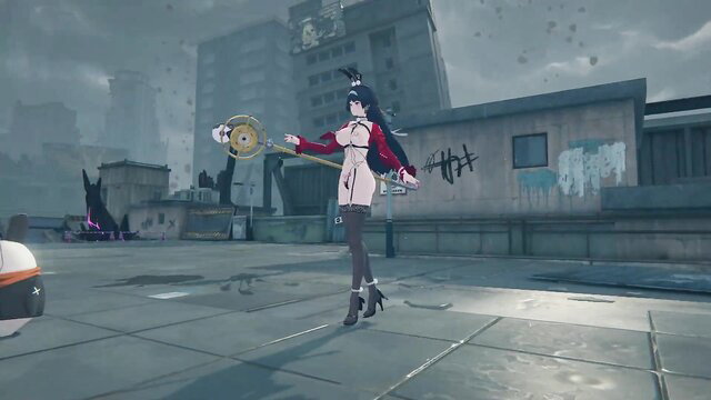 Zenless Zone Zero Yixuan & Astra Yao sexy mod, busty anime girl in lingerie stockings