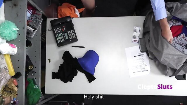 Thieving plumbers caught with step sisters' clothes and cash on table