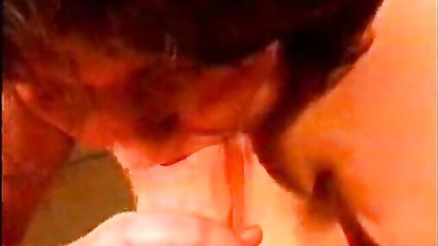 Mature redhead giving intense close-up oral POV blowjob