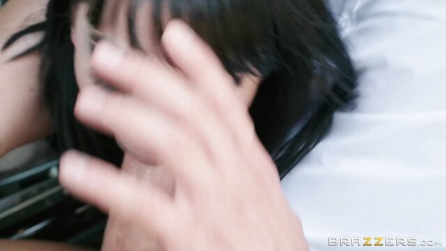 Charlotte Sartre closeup face and hands in intense bedroom sex