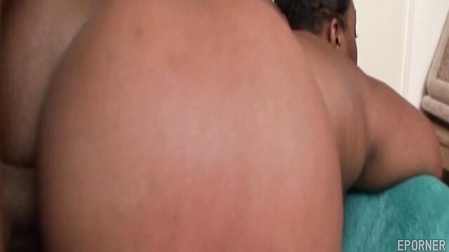 Big black ebony woman huge ass bent over nude on bed