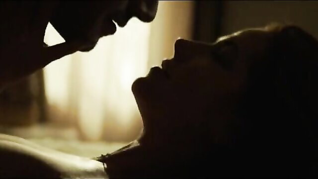 Amalia Uys nude topless silhouette kiss in Desert Rose 2022 sex scene