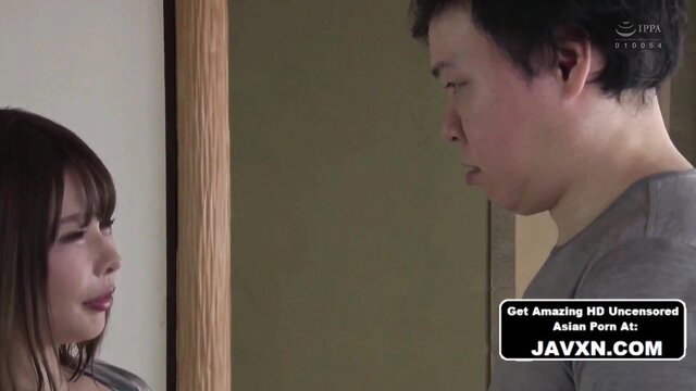 Horny Japanese MILF with big tits closeup face view