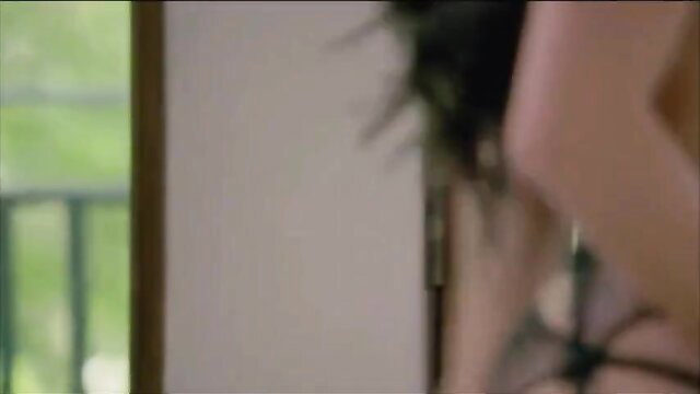 Peta Jensen in black lingerie, busty babe side profile tease