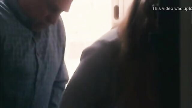 Dad embraces daughter at door in forbidden taboo scene