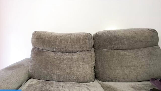 Gray couch backrest closeup in public penis roludo smoke video thumbnail