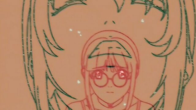 Anime hentai girl with glasses and headphones in Onmyouji Ayakashi no Megami Ep.1