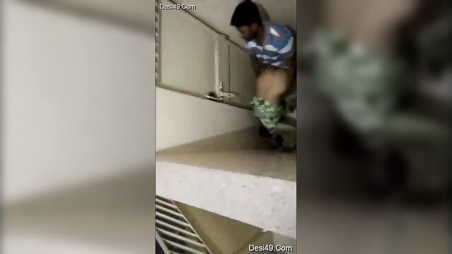 Indian man squatting with pants down exposing ass in leaked amateur scandal