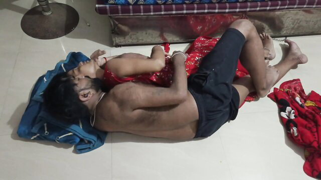 Indian desi village couple asleep naked after wild boinking