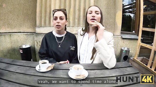 Two hot Euro babes in casual outfits want time alone with Stanley Johnson Hunt4K