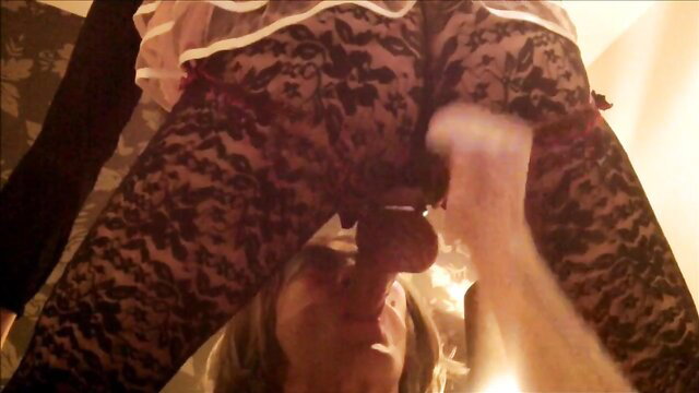 Heavan and Sushine teasing twins 5: lingerie twins facesitting cock tease