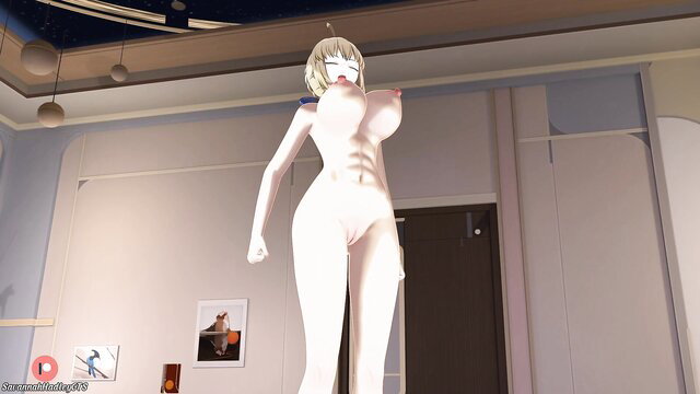 Nude giantess Savannah Hadley with massive tits posing nude