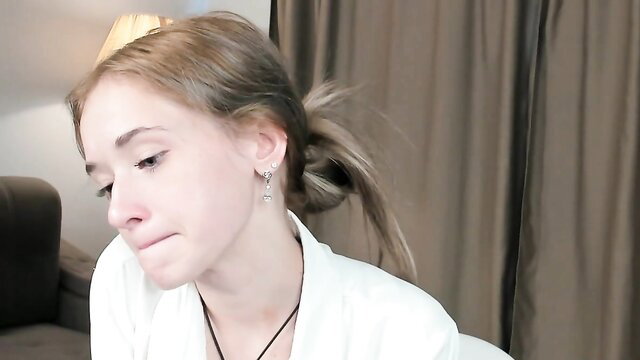 Taitehambelton 18yo beauty in white blouse, ponytail, soft gaze
