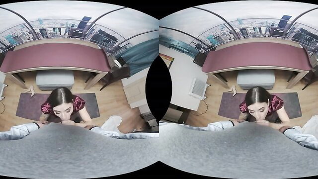 Billie Star sexy VR POV closeup face and cleavage hot video