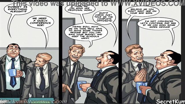 Concupiscent black attorney deepthroats mayor's cock in office with suits