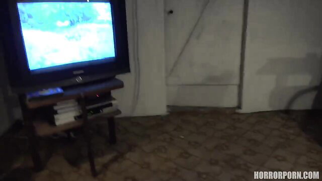 Eveline Dellai in Horror Porn 5: The girl from the well scary bedroom scene