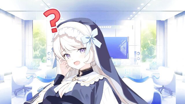 Dorothea Muv-Luv nun girl confused expression in salon room