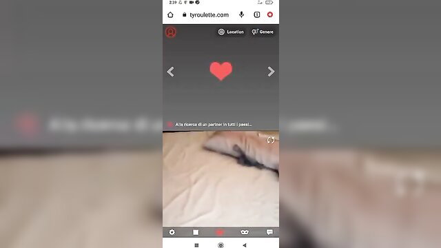 Horny wife masturbates on cam with hung guy closeup