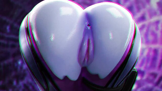 Oiled Widowmaker twerking huge pale ass with visible pussy