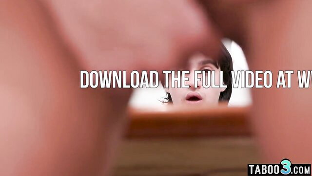 Hispanic mommy teacher POV anal bang closeup shocked face