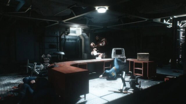 Overseer bred by supermutant in Fallout bunker sex scene