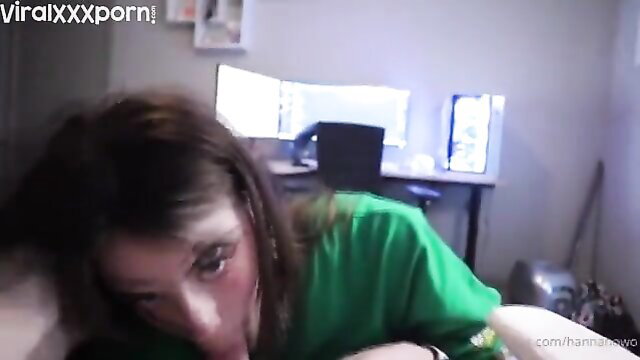 Hannah Owo nude blowjob facial cumshot closeup