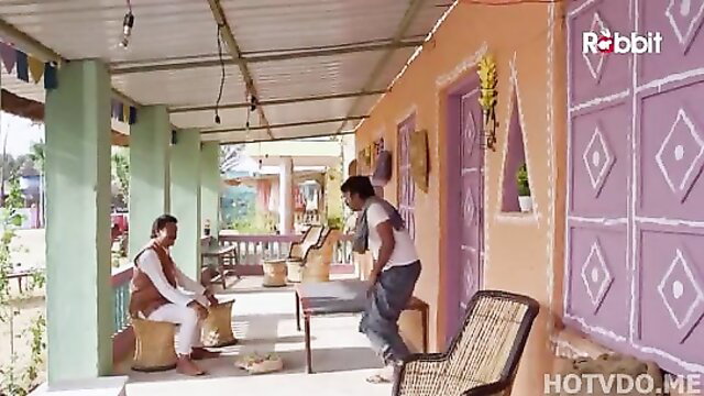 Jalebi S04 Ep7 RabbitMovies hot Indian web series men on veranda