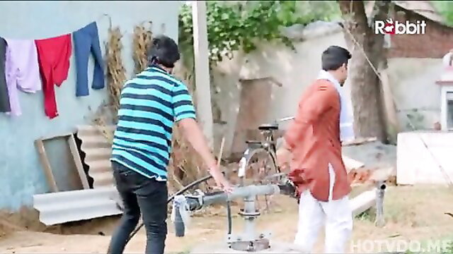 Jalebi S03 Ep1 RabbitMovies hot Indian guys at village handpump