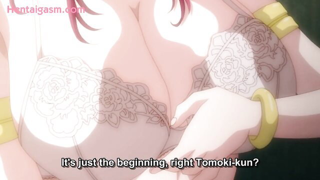 Busty hentai girl in white rose lingerie teases cleavage, Sleepless Nocturne