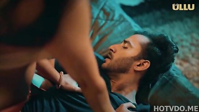 Indian woman straddles man in Do Din Ka Mehmaan Ullu hot scene