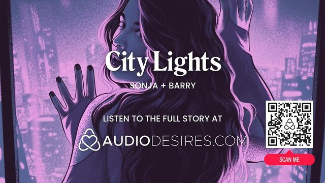 Sonia Barry in City Lights adult audio story, seductive woman with city glow