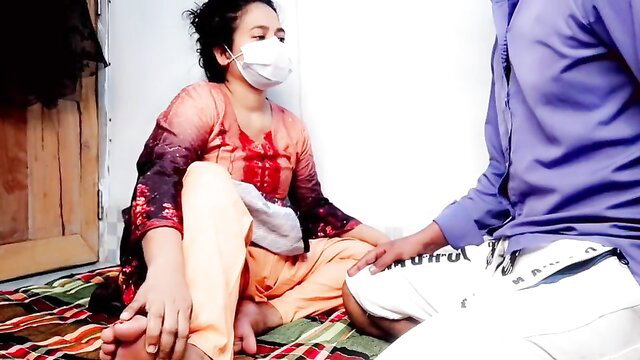 Indian fatty wife in sheer saree top sits legs spread for homemade sex