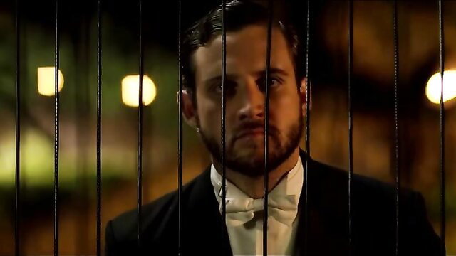 Yulyannys Medina Weidry Melendez caged in tuxedo nude tits scene Hijos de la Tierra