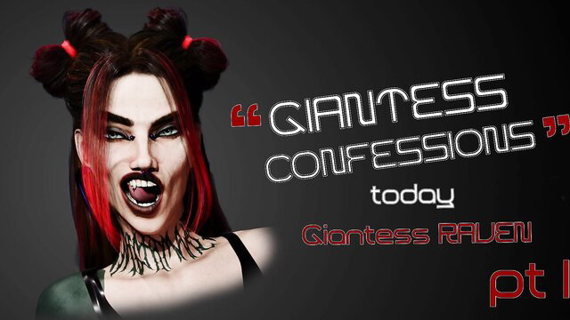 Giantess Raven goth giantess confessions episode 1 hot redhead tease