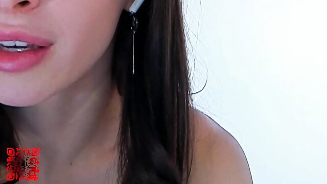 uwunikaa sexy skinny model closeup lips cigarette earring