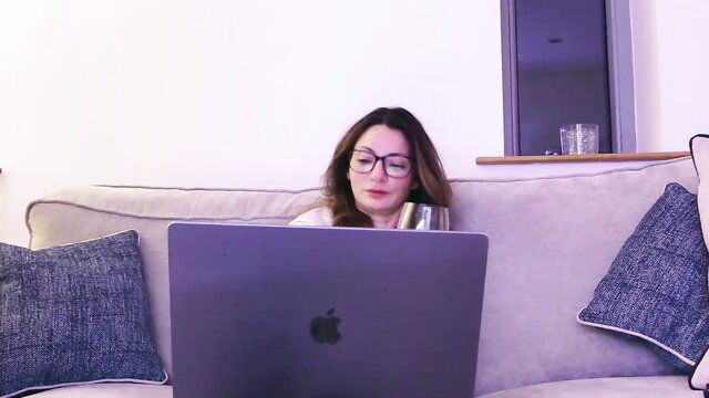 British support22 on Chaturbate with wine glass, laptop, casual sexy vibe